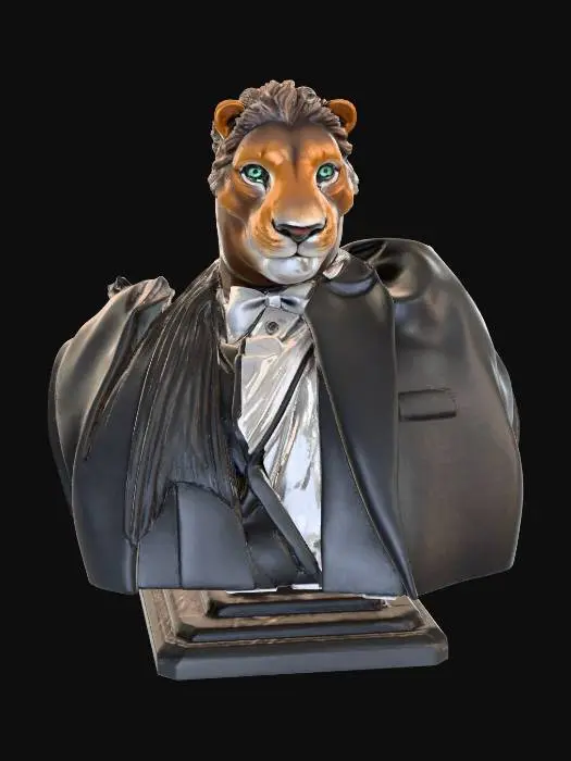 3D model for Purple Lion Masquerade