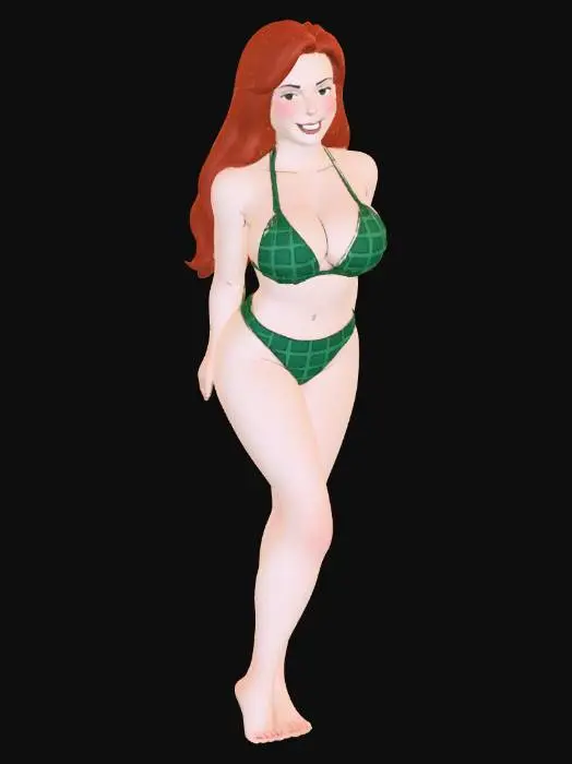3D model for Emerald Grid Bikini