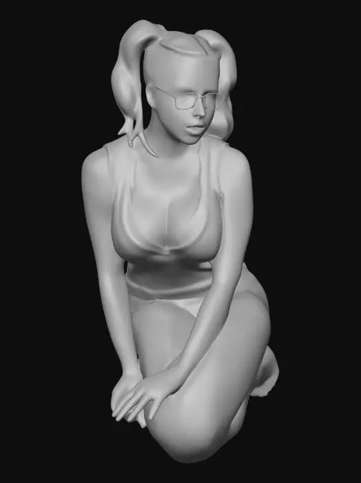 3D model for Ponytail Portrait