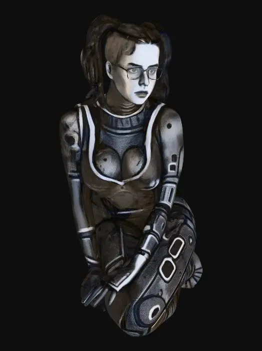 3D model for Ponytail Portrait