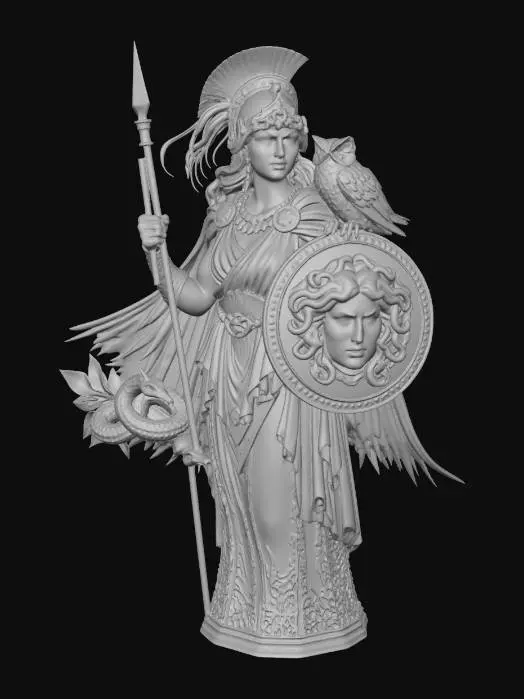 3D model for Athena and the Aegis
