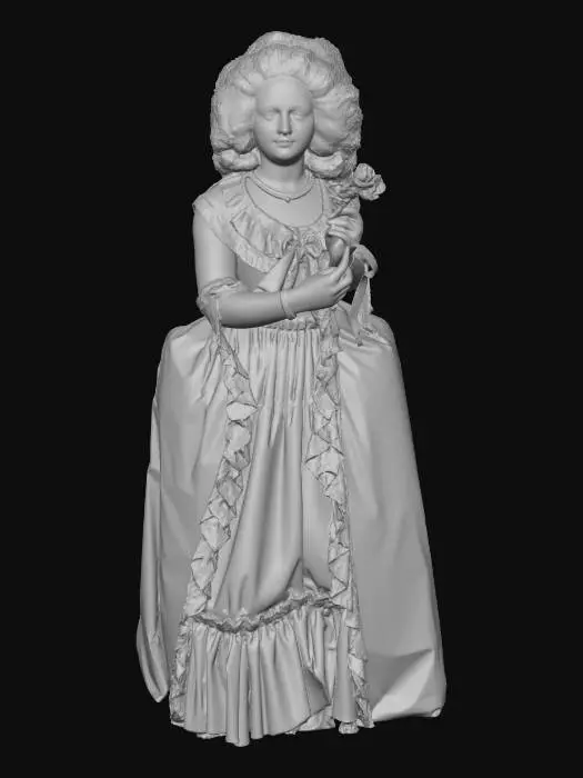 3D model for Marie Antoinette Wax