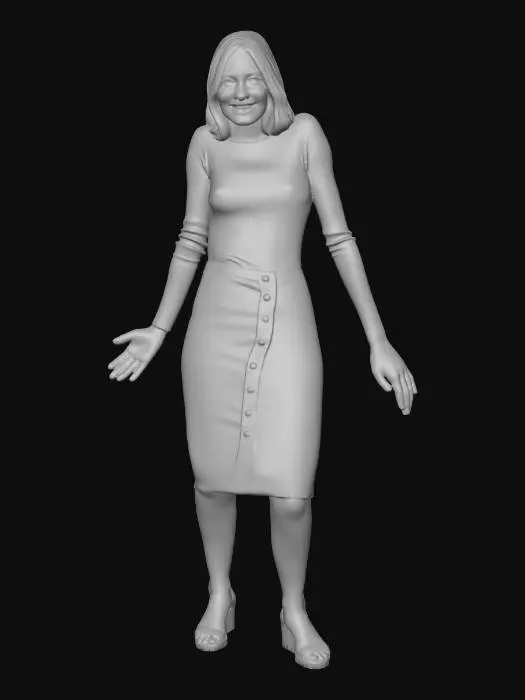 3D model for Blue-Sweater Portrait