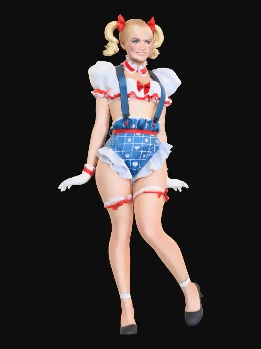 3D model for Cosplay Cheerleader