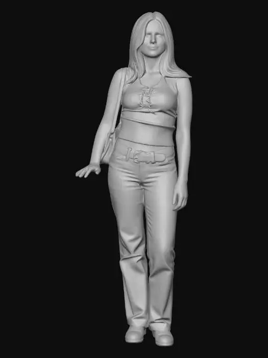 3D model for Casual Denim Look