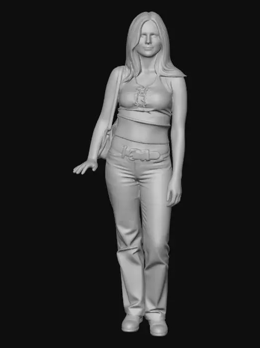 3D model for Casual Denim Look