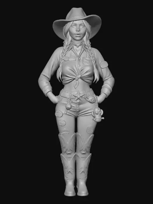 3D model for Patchwork Cowgirl