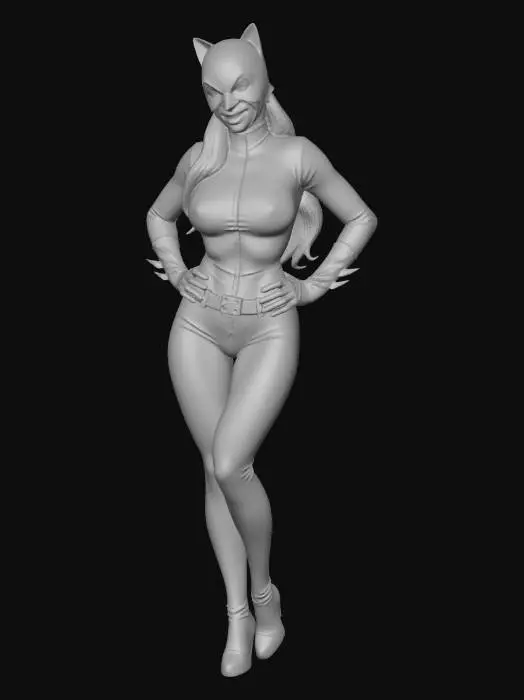 3D model for Catwoman in Leather