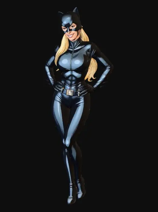3D model for Catwoman in Leather