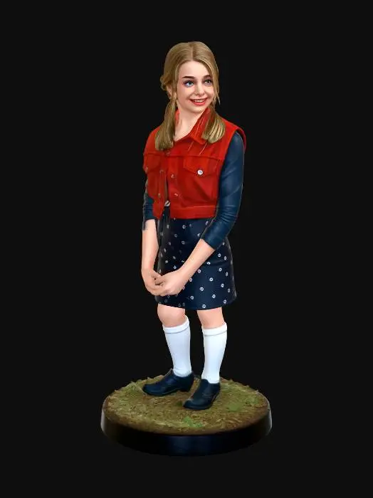 3D model for Little Adventurer in a Red Vest