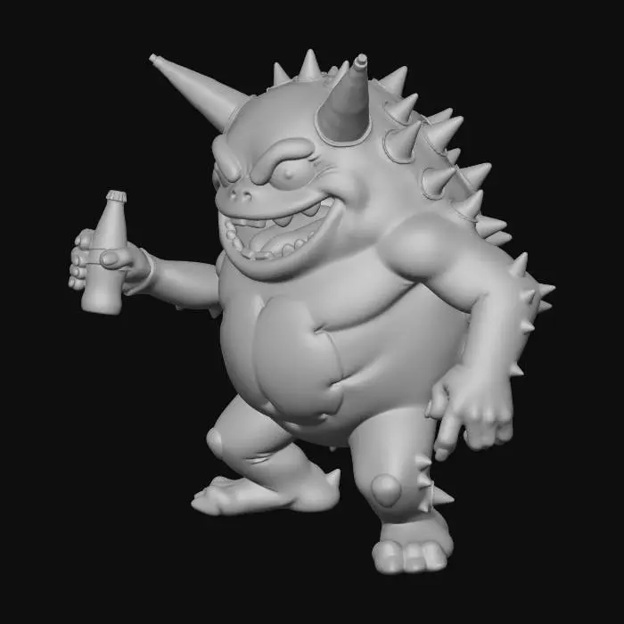 3D model for Spiky Beverage Beast