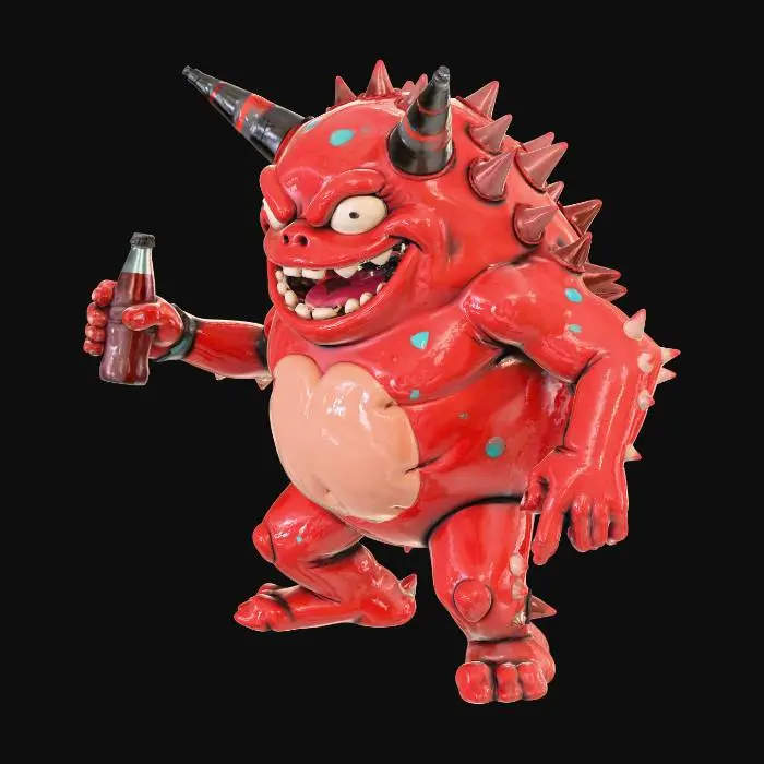 3D model for Spiky Beverage Beast