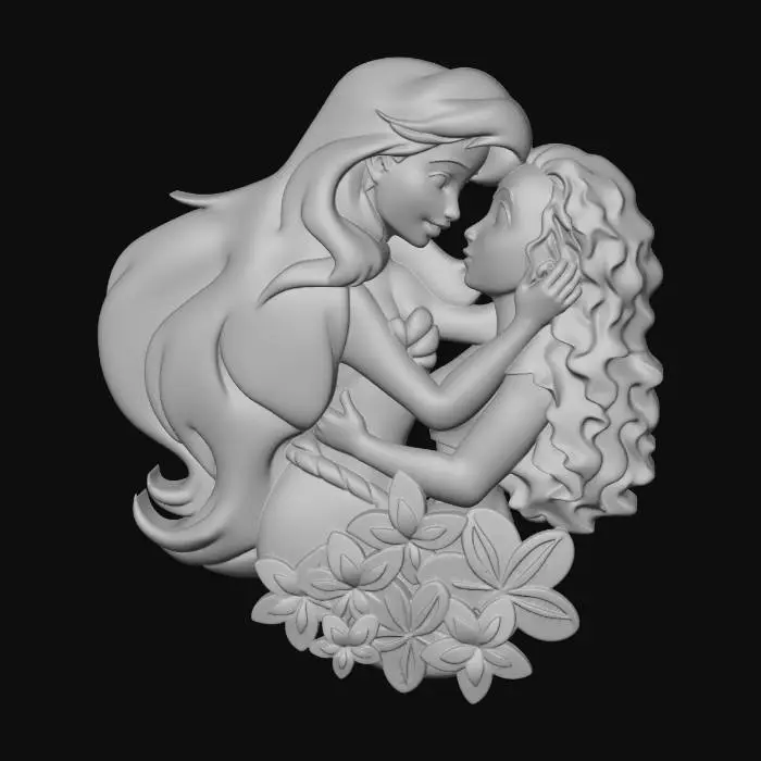 3D model for Mermaid Kiss