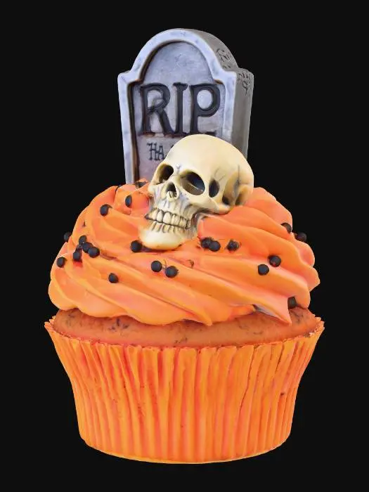 3D model for Halloween Cupcake Delight