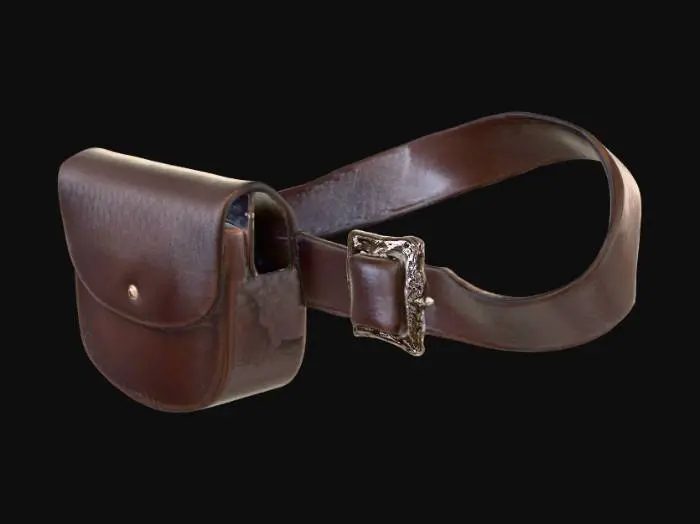 3D model for Leather Belt Pouch