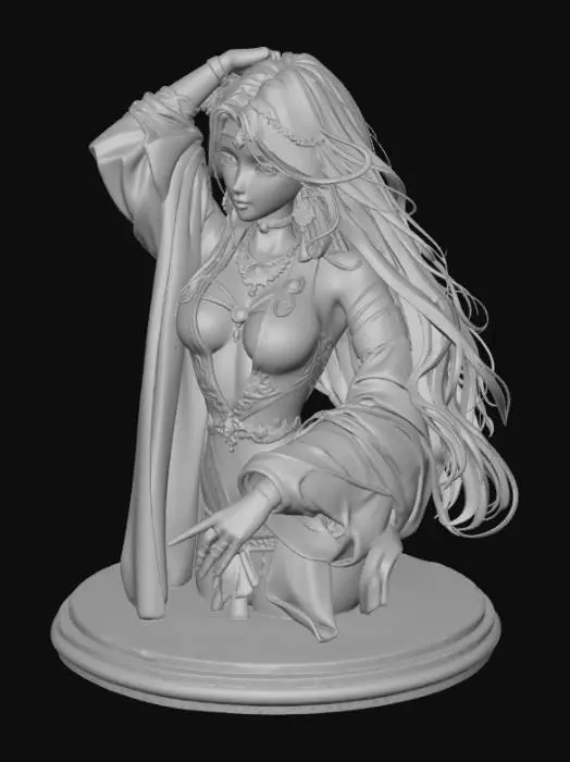 3D model for Empress of the Moonlit Court
