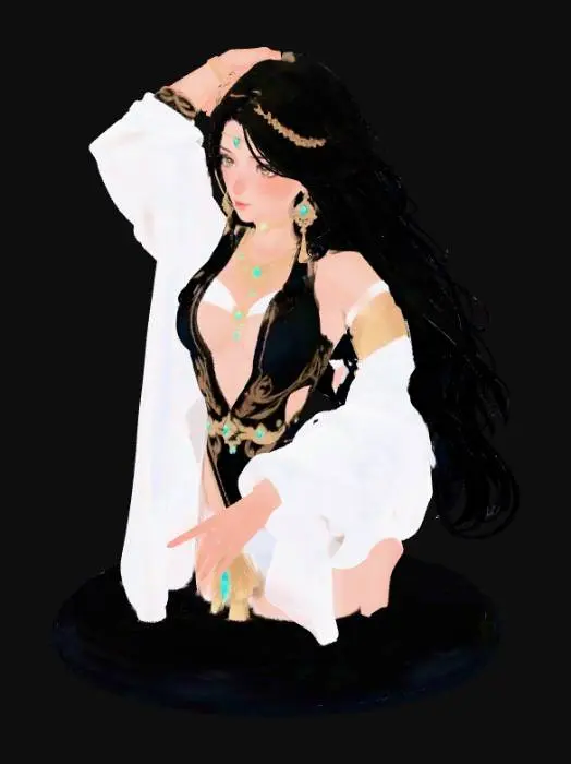 3D model for Empress of the Moonlit Court