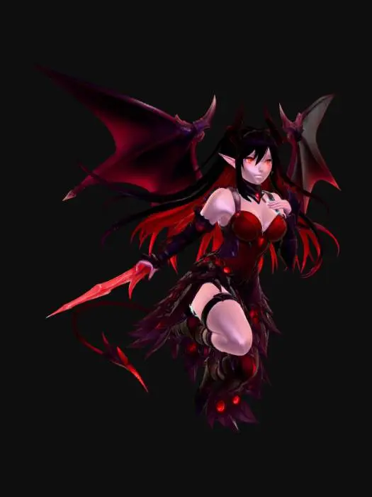 3D model for Crimson Abyss Demoness
