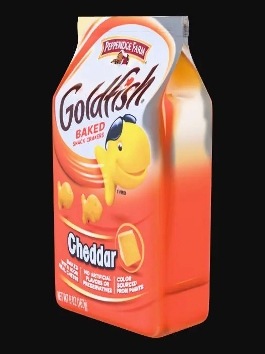 3D model for Goldfish Cheddar Packaging