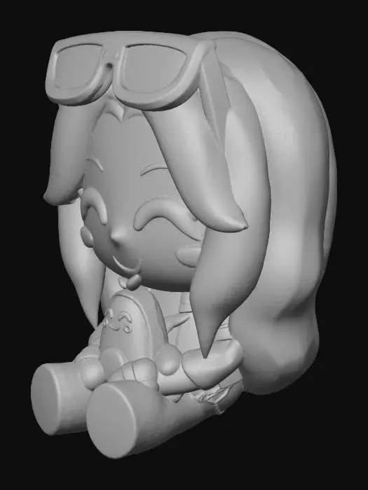 3D model for Avocado Hugger Chibi