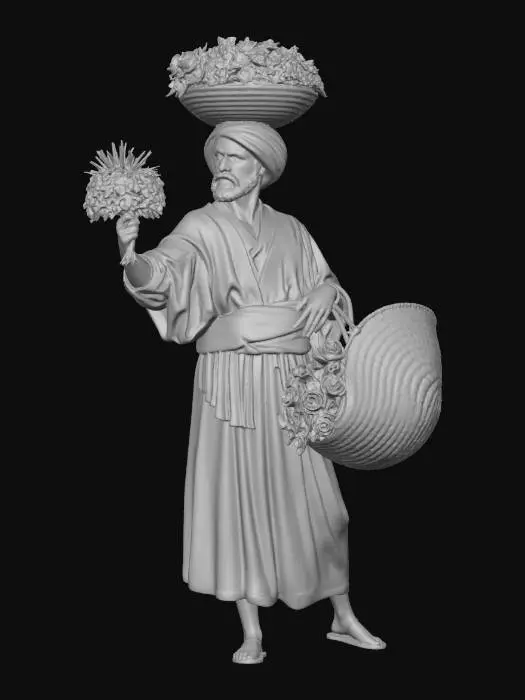 3D model for Flower Vendor
