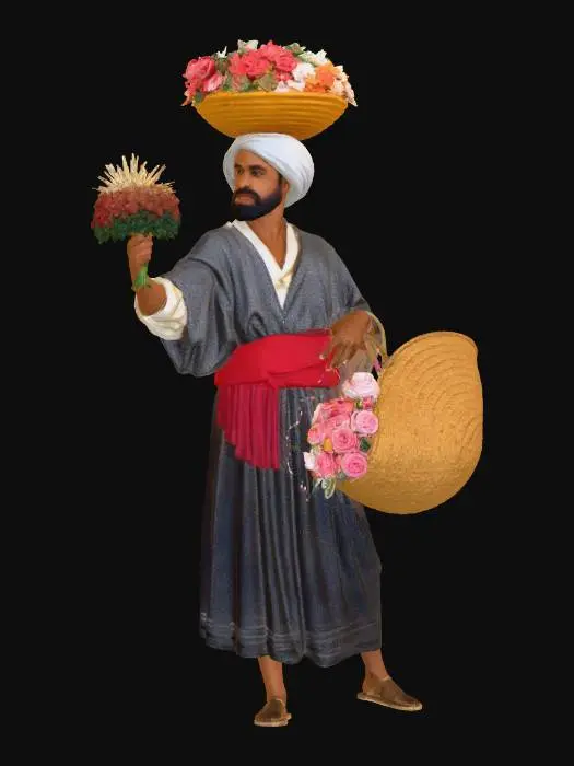 3D model for Flower Vendor