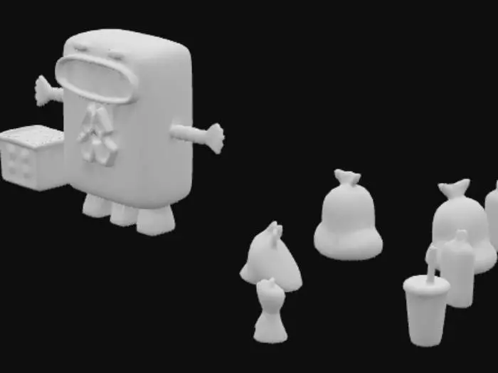 3D model for Recycling Robot Adventure