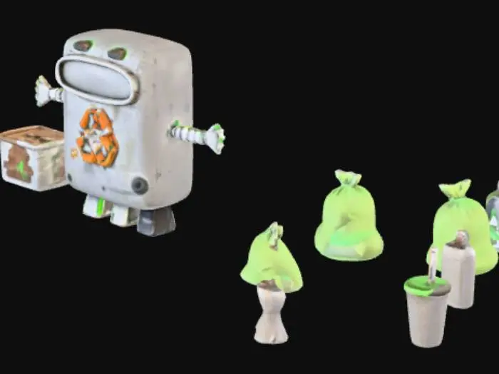 3D model for Recycling Robot Adventure