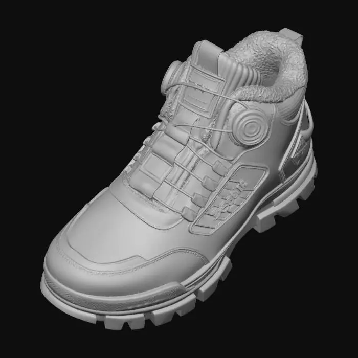 3D model for Olive Tactical Boot