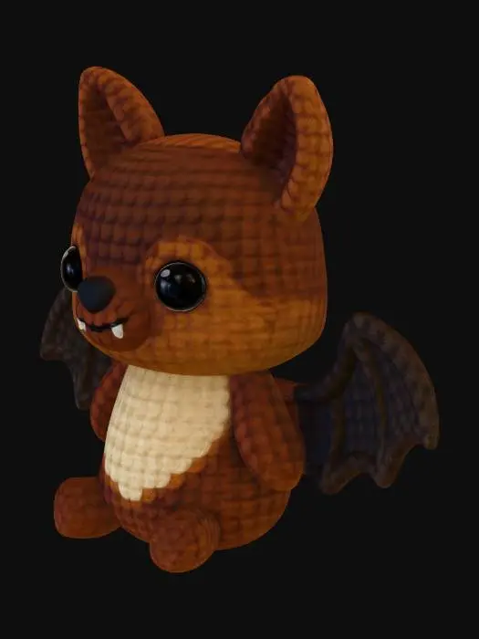 3D model for Amigurumi Bat Plush