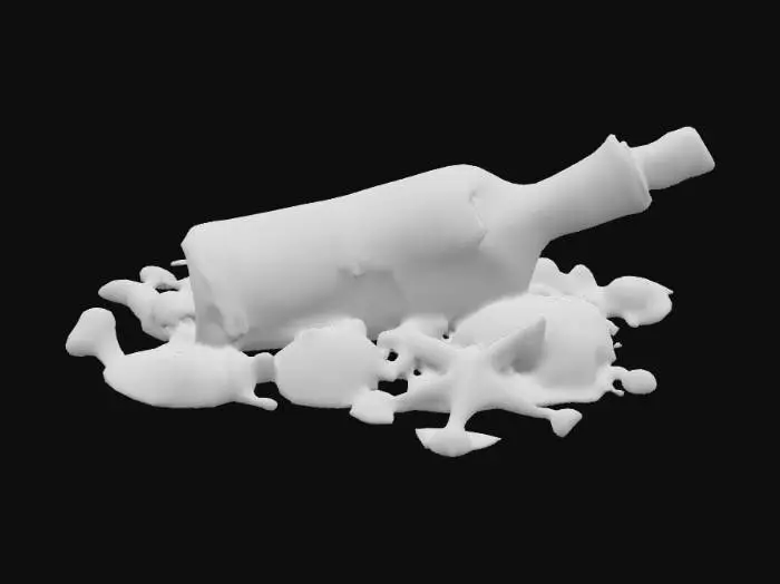 3D model for Message in a Bottle