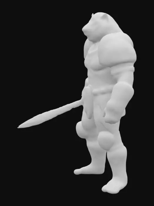 3D model for Warrior of the Wilds