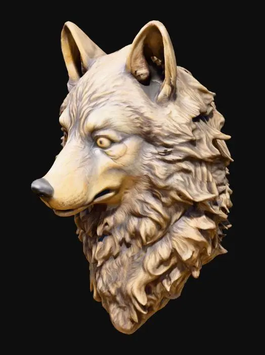 3D model for Wolfie Plaque