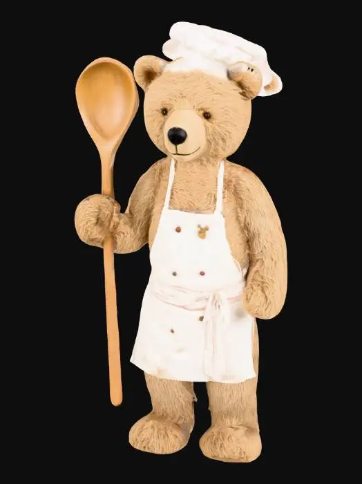 3D model for Chef Teddy Bear