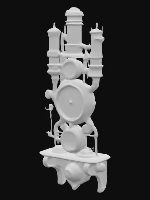 3D model for Steampunk Timepiece