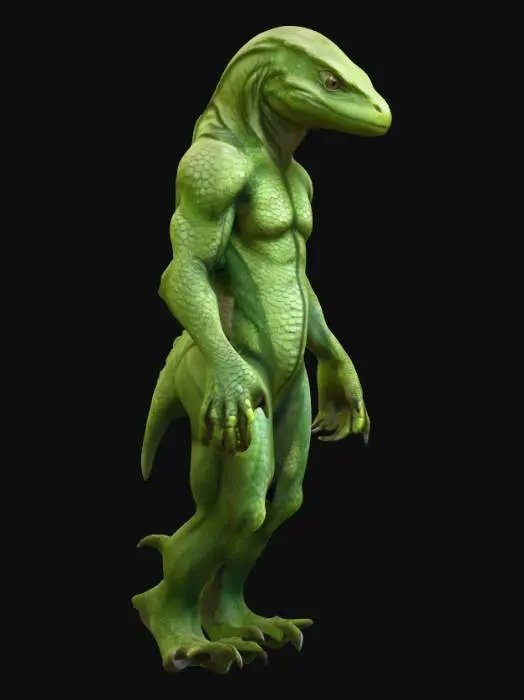 3D model for Lizard Guardian