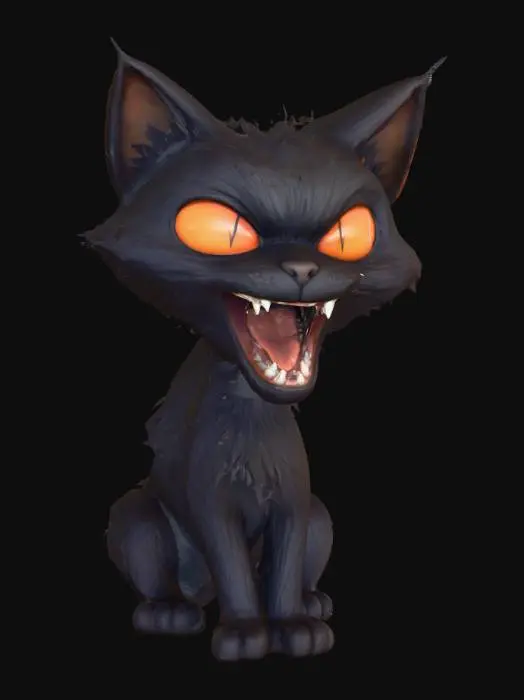 3D model for Fiery Feline