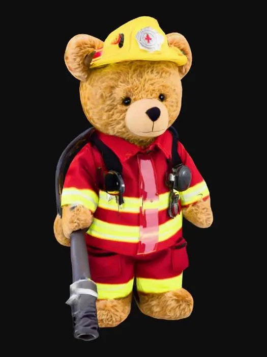 3D model for Firefighter Bear