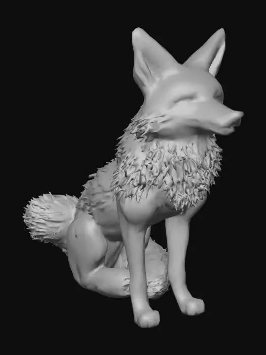 3D model for Vibrant Fox Artistry