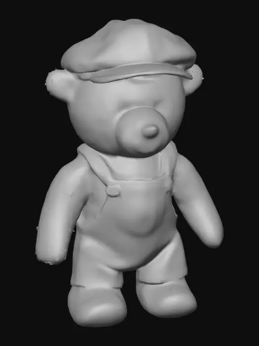 3D model for Teddy in Overalls