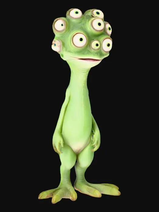 3D model for Eyestalk Alien