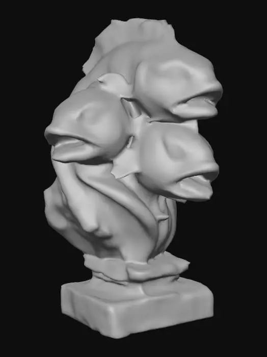 3D model for Triumvirate of the Deep