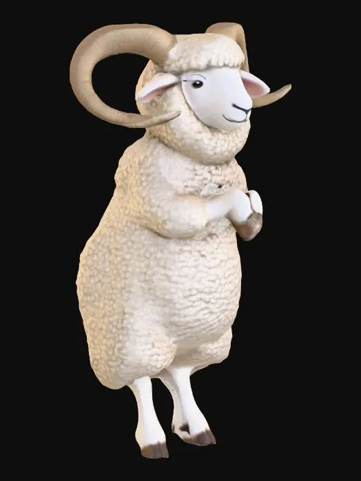 3D model for Fluffy Ram