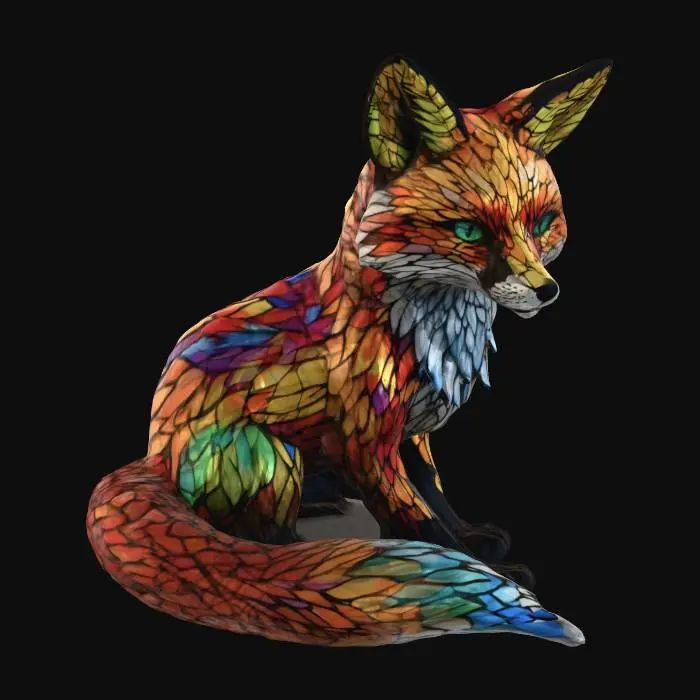 3D model for Vivid Mosaic Fox