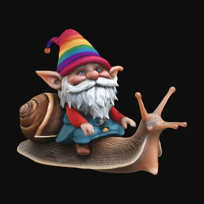 3D model for Rainbow Rider on a Snail