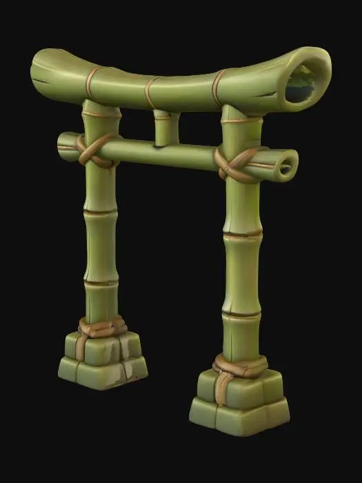 3D model for Bamboo Torii Gate