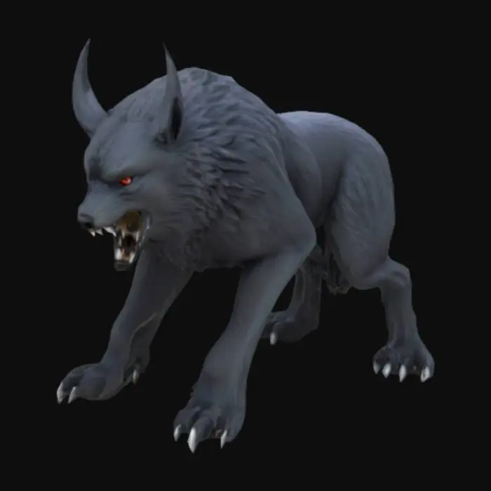 3D model for fenrir wolf mythical