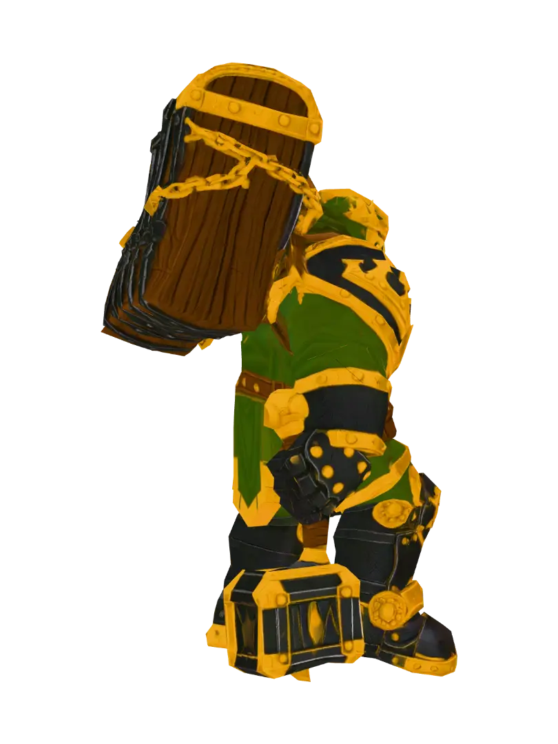 Crownguard Knight का AI द्वारा बनाया गया 3D मॉडल