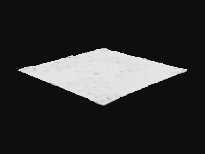 3D model for A natural garden ground with patches of compacted dirt and irregular tufts of grass. Some dry leaves, small pebbles, exposed roots, and uneven terrain. Slightly muddy in shaded areas, with scattered organic debris like twigs. The ground feels wild and textured, surrounded by lush vegetation. Ideal for a fairy-tale or backyard setting. No pavement, no artificial surfaces.