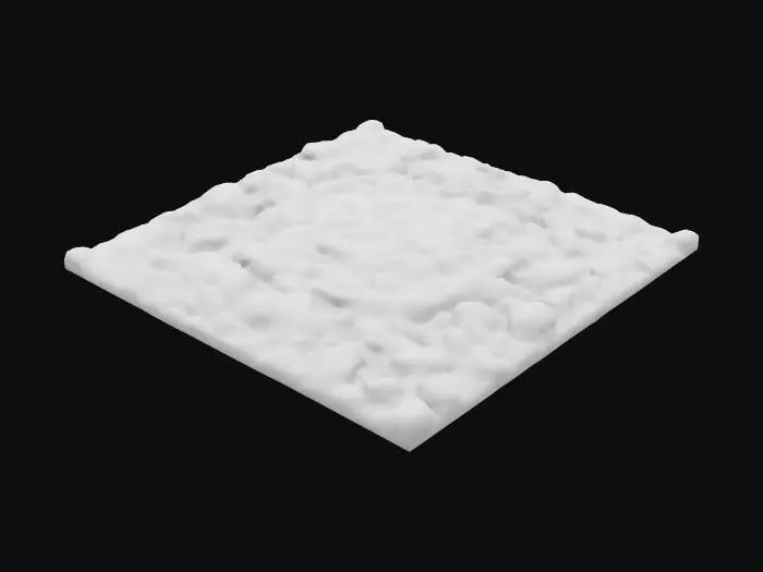 3D model for Un bloc de sol de cailloux de jardin, conçu pour être répété sans démarcation visible. Il est densément couvert de petits cailloux naturels, de formes et de tailles variées, allant du gris foncé au beige clair, en passant par des touches de blanc et de brun. La surface est texturée, légèrement rugueuse au toucher, avec les cailloux bien imbriqués pour former un ensemble stable. Il offre une base solide et un aspect naturel pour le sol d'un jardin.